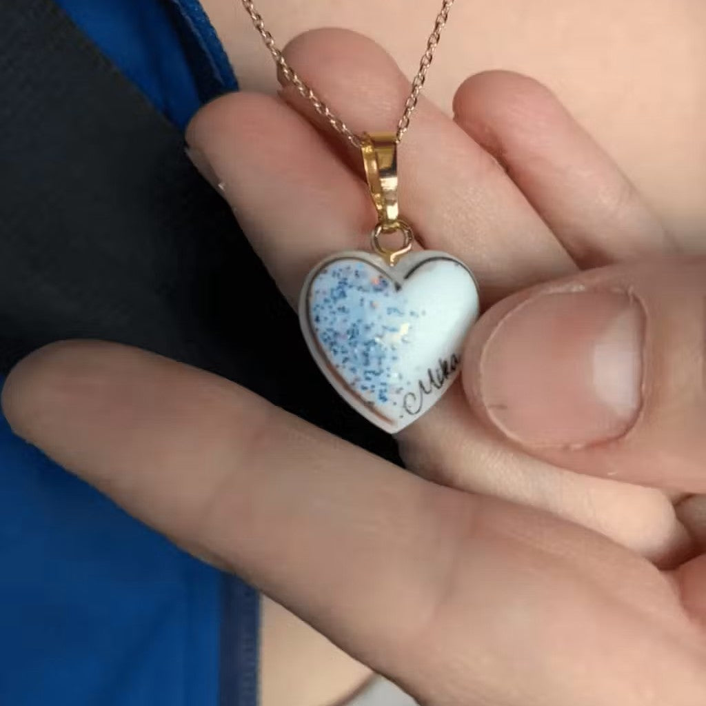 Pendentif Cœur - Cheveux en cœur