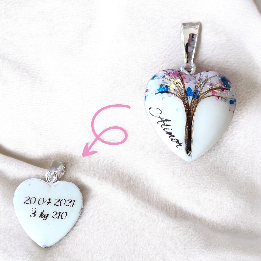 Pendentif Cœur - Arbre de vie