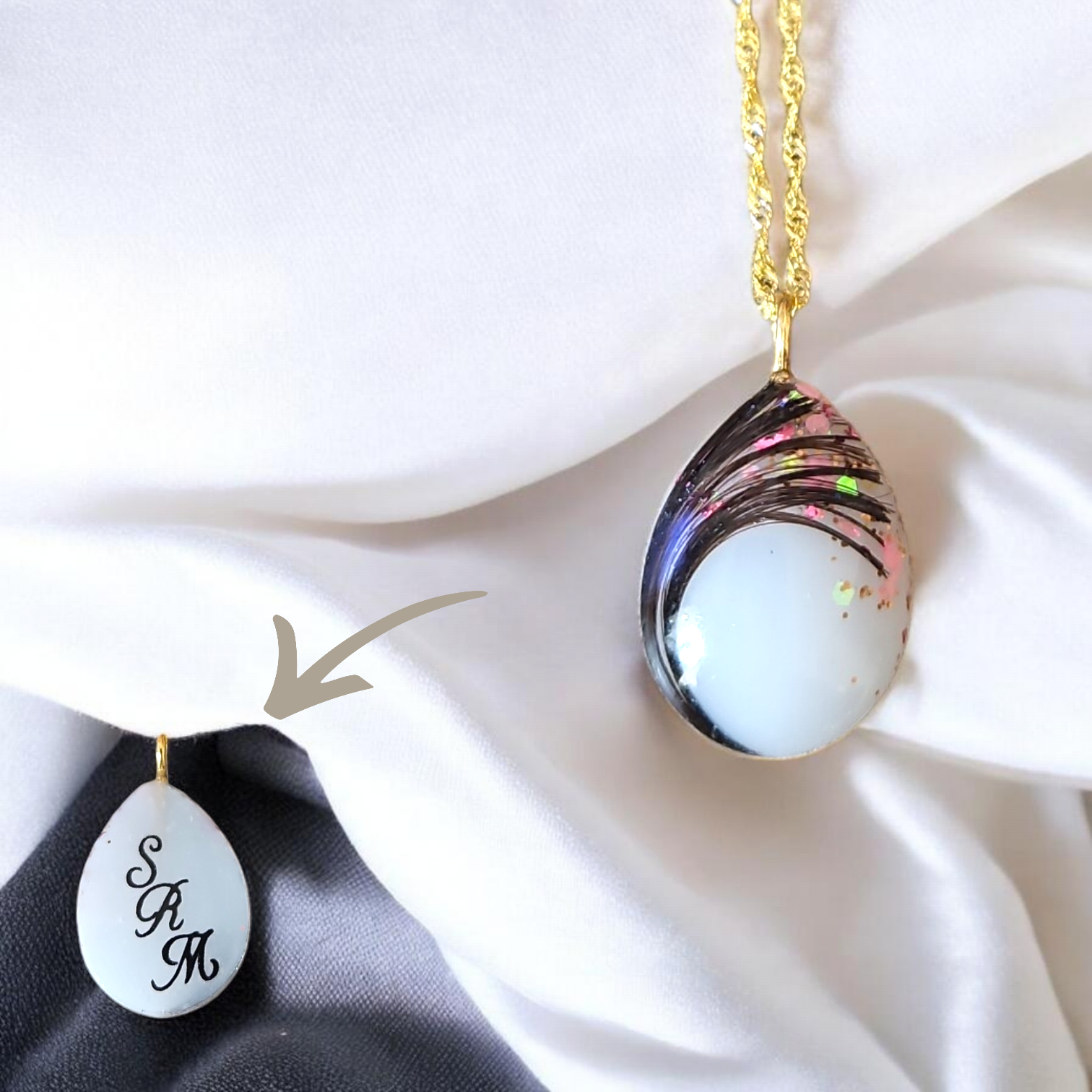 Pendentif Goutte - Arbre de vie