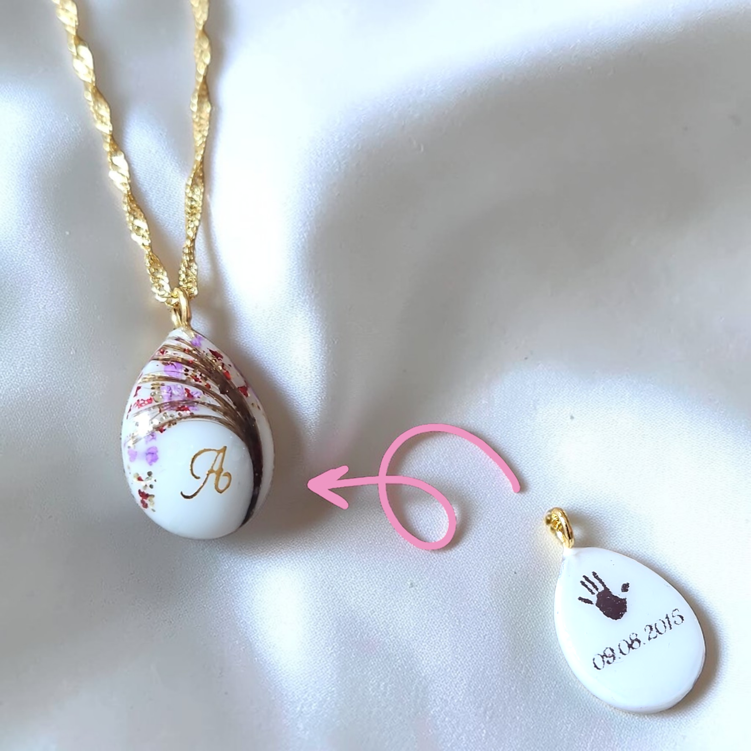 Pendentif Goutte - Arbre de vie