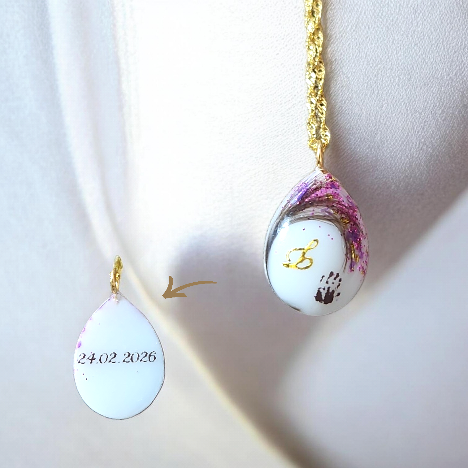 Pendentif Goutte - Arbre de vie