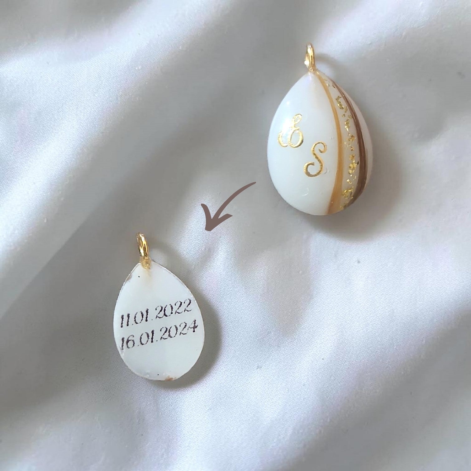 Pendentif Goutte - Cheveux naturels
