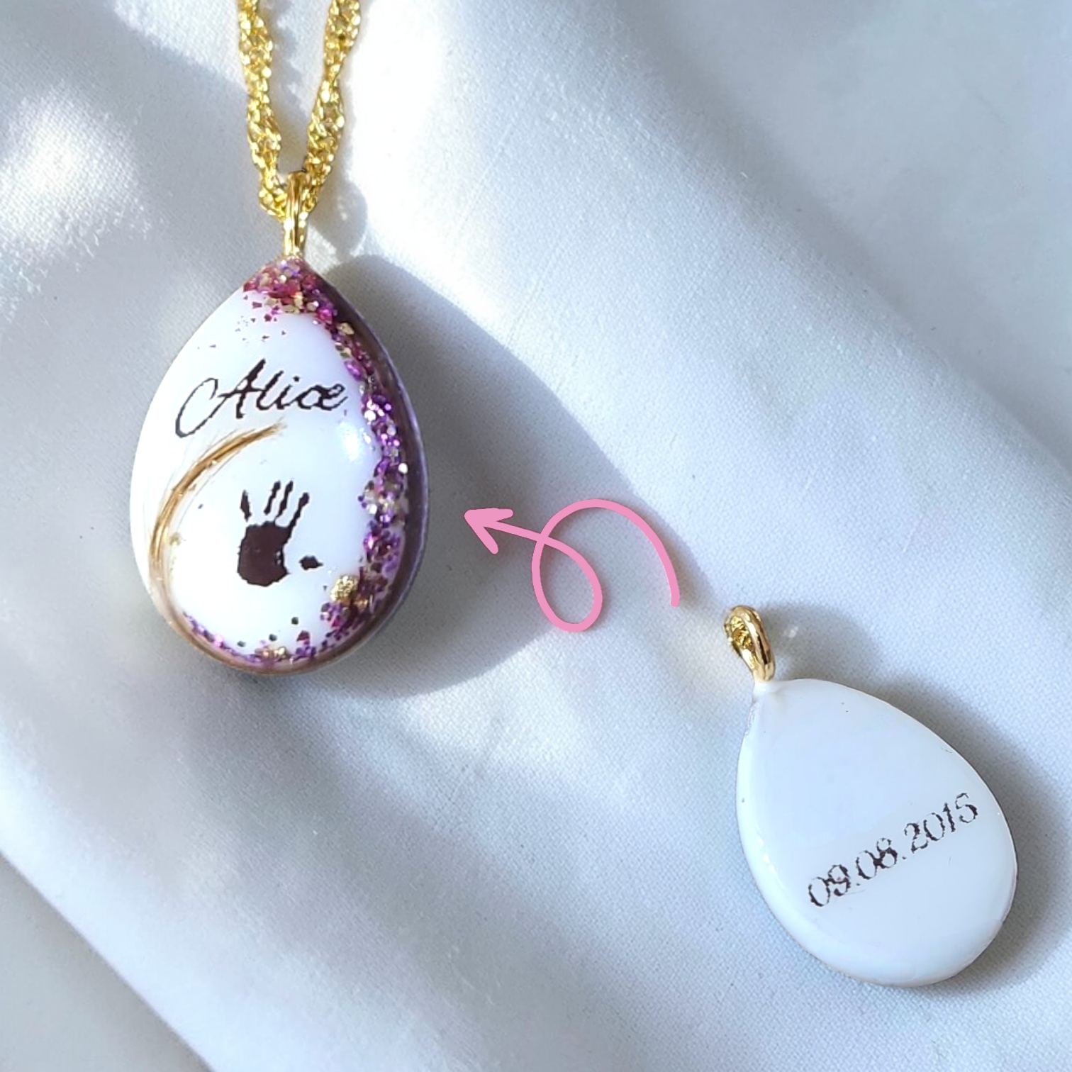 Pendentif Goutte - Ellipse