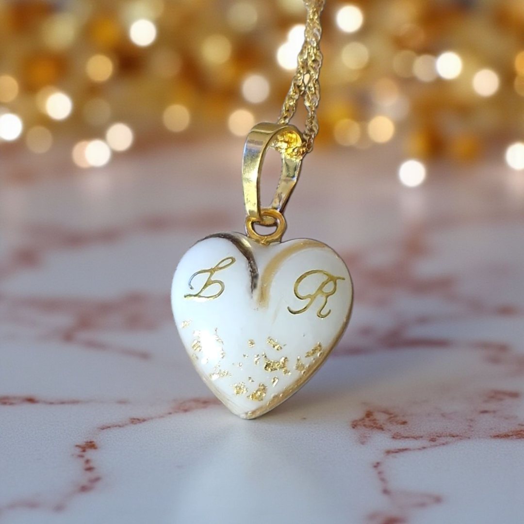 Pendentif Cœur - Cheveux en cœur