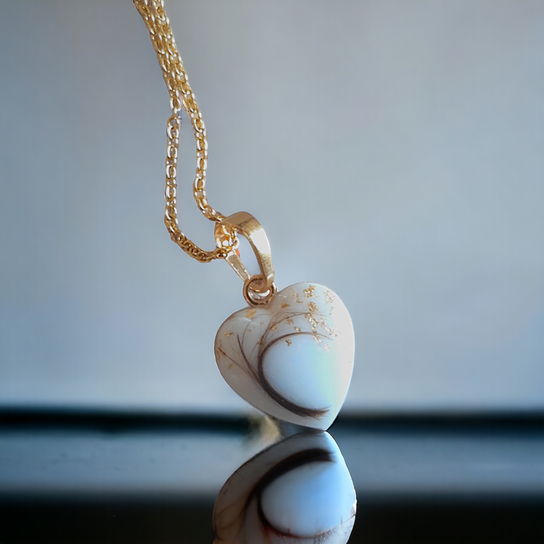 Pendentif Cœur - Arbre penché