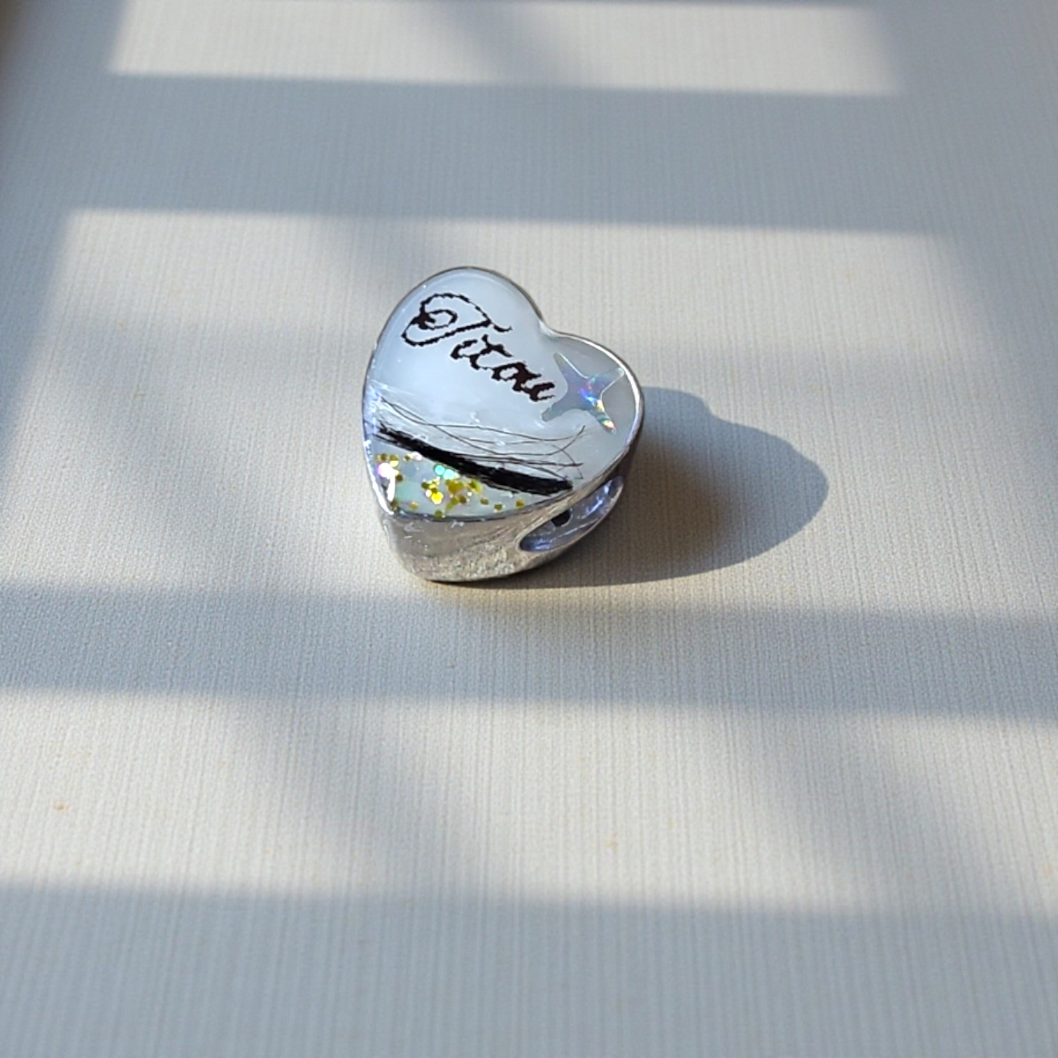 Charm Cœur poils d'animaux