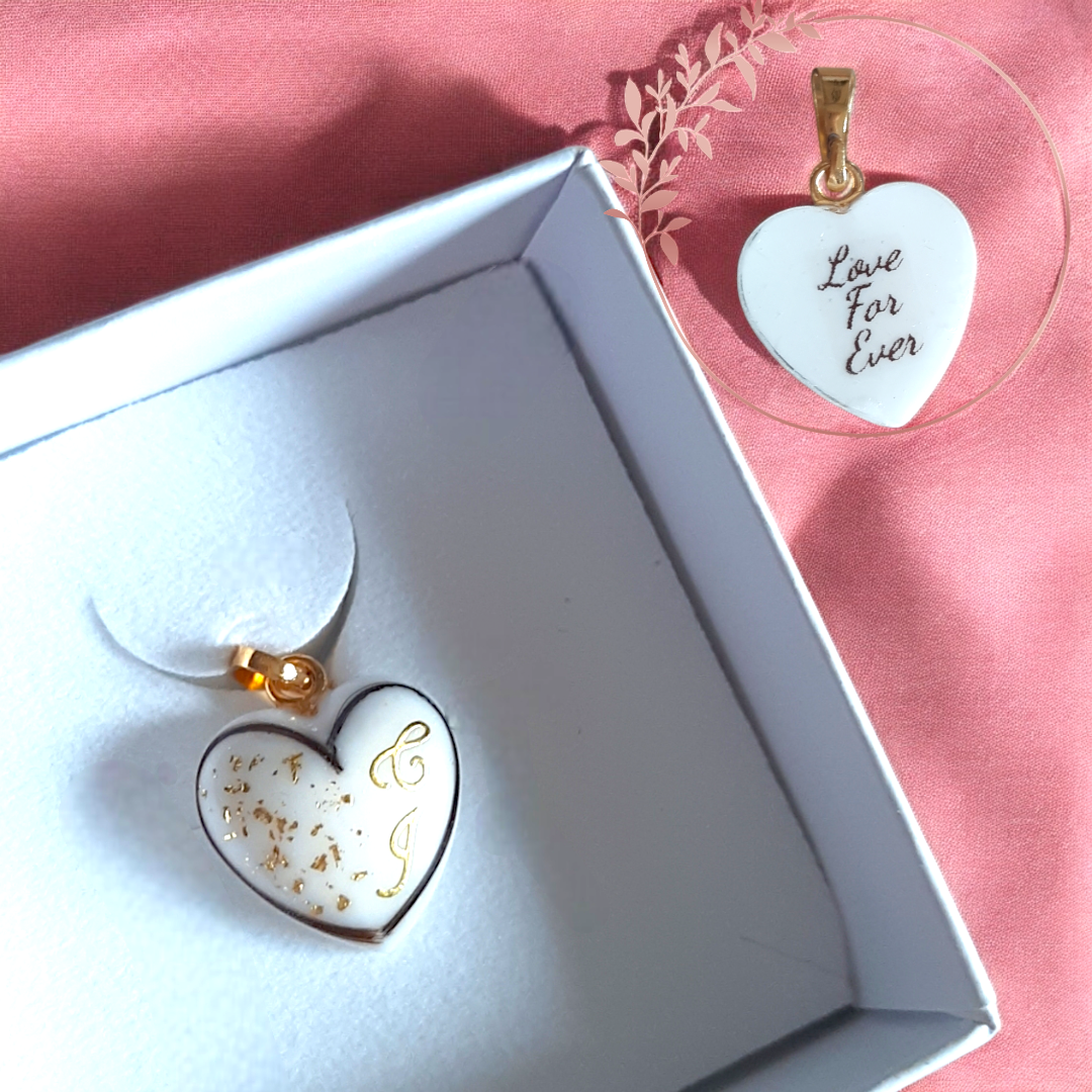 Pendentif Cœur - Cheveux en cœur