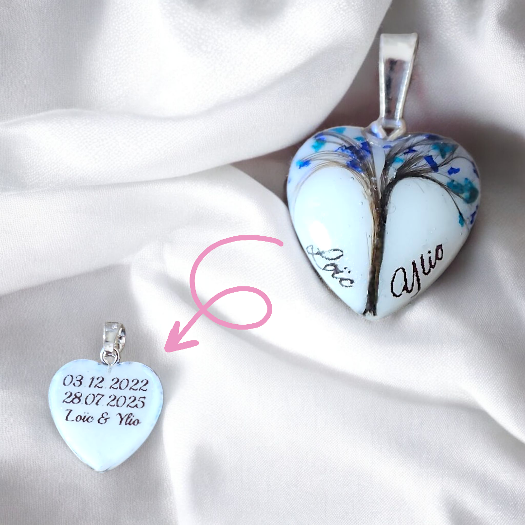 Pendentif Cœur - Arbre de vie