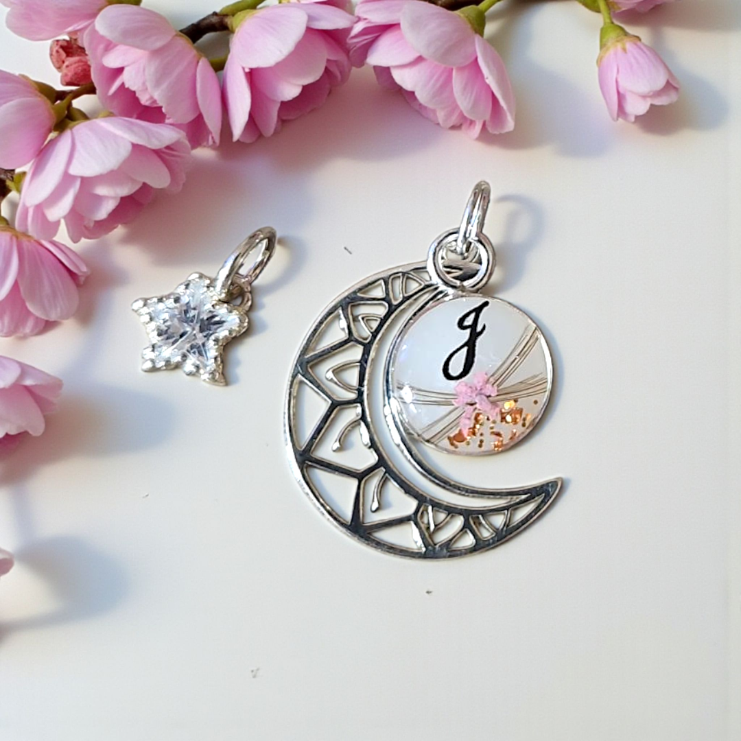Pendentifs Full Moon Pearl - Argenté et Cristal - Argent - - nu Pendentifs Full Moon Pearl - Argenté et Cristal - Argent - - nu