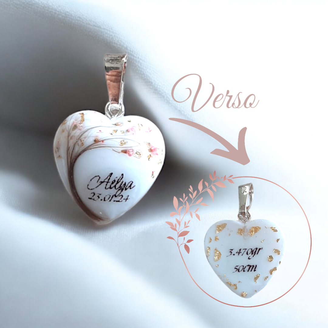 Pendentif Cœur - Arbre penché